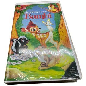 Walt Disney's Bambi VHS tape cartoon English diamond edition rated G READ